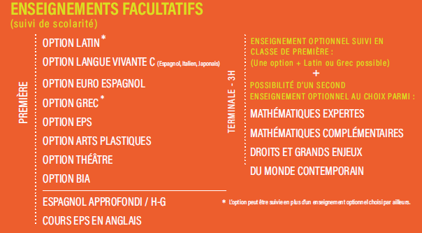 Enseignements facultatifs